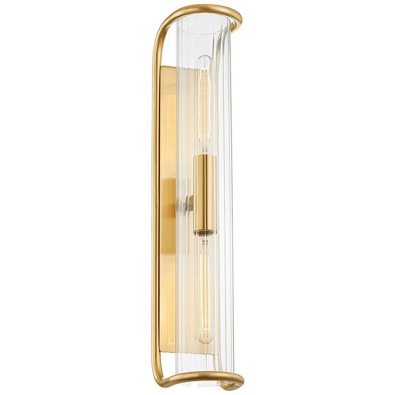 Image 1 Hudson Valley Fillmore 5.5" Wide Aged Brass 2 Light Wall Sconce