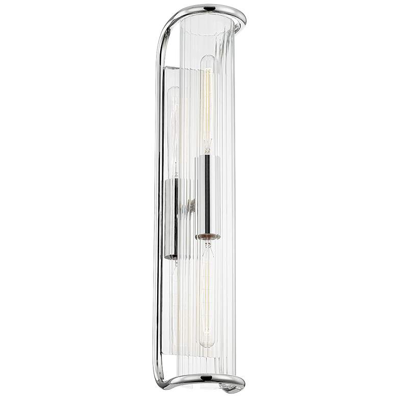 Image 1 Hudson Valley Fillmore 5.5" Wide Polished Nickel 2 Light Wall Sconce