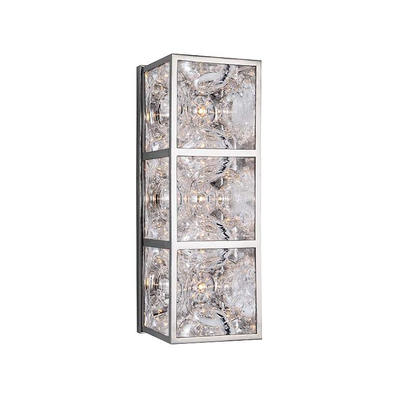 Image 1 Hudson Valley Fisher 13 3/4"H Polished Nickel Wall Sconce