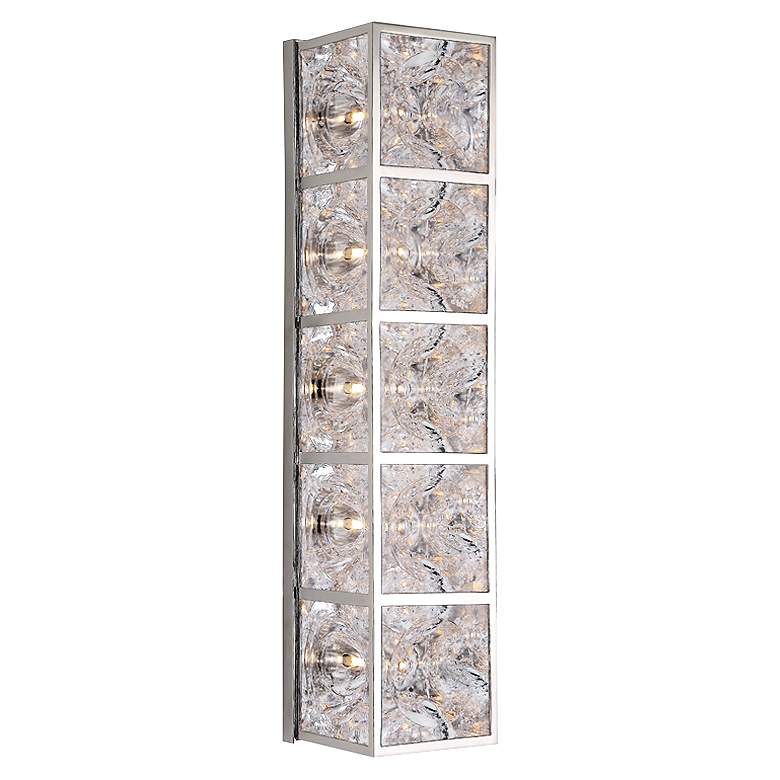 Image 1 Hudson Valley Fisher 22 3/4"H Polished Nickel Wall Sconce