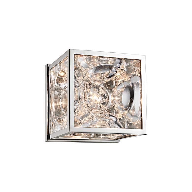 Image 1 Hudson Valley Fisher 5" High Polished Nickel Wall Sconce