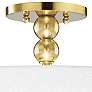 Hudson Valley Flare 18" Wide Aged Brass Ceiling Light