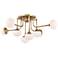 Hudson Valley Fleming 36 1/2" Wide Modern Brass 8-LED Ceiling Light