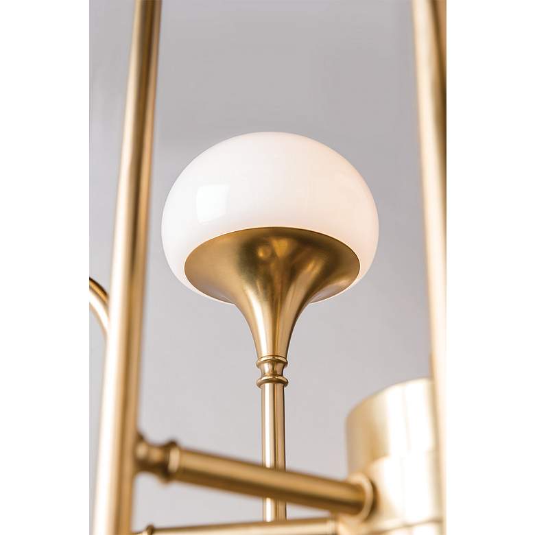 Image 2 Hudson Valley Fleming 45.7" Wide Aged Brass 24 Light Led Chandelier more views