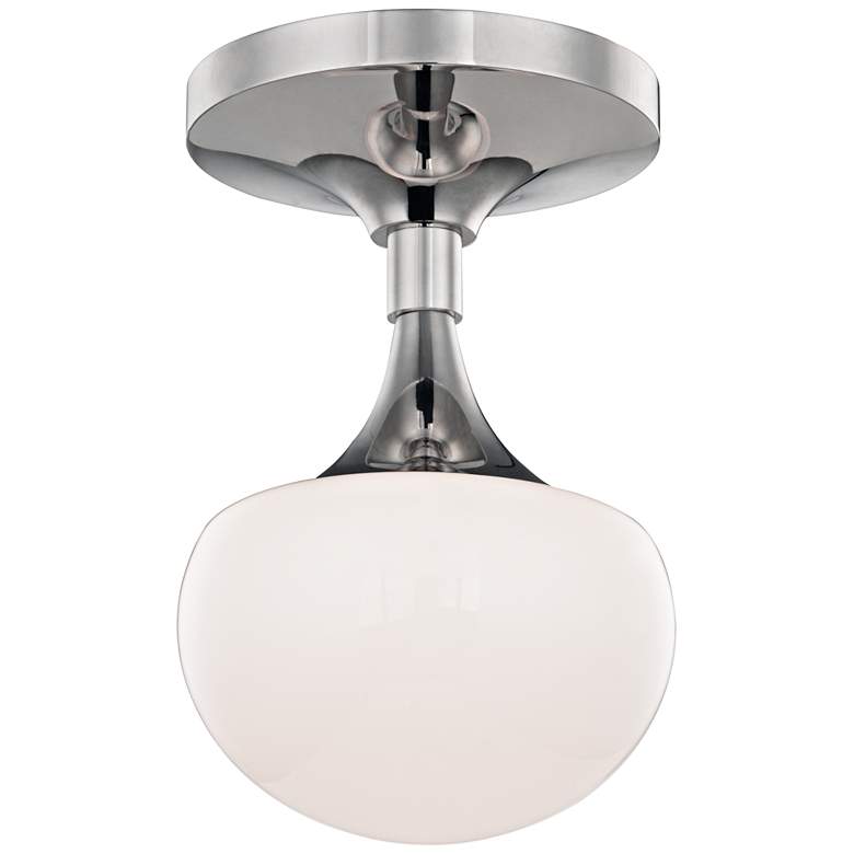 Image 2 Hudson Valley Fleming 5"H Polished Nickel LED Wall Sconce more views