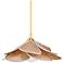 Hudson Valley Florina 28" Wide Aged Brass Petals Pendant Light