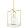 Hudson Valley Frankie 12" Wide Aged Brass Mini Pendant