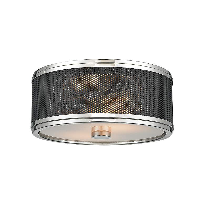 Image 1 Hudson Valley Fraser 11" Wide Polished Nickel Ceiling Light