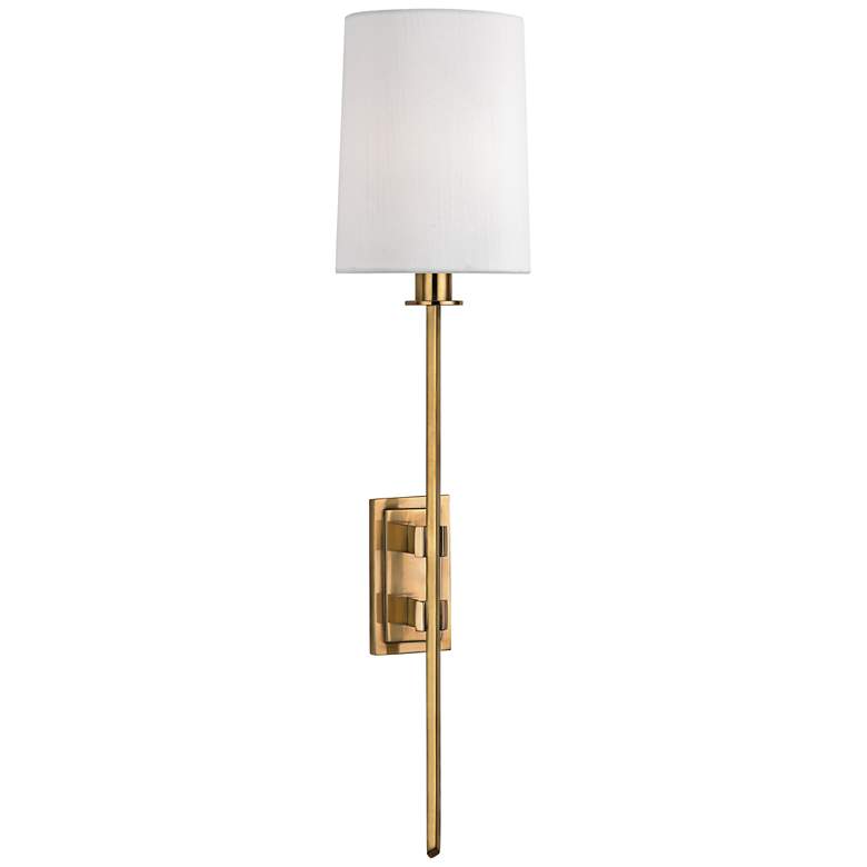 Image 2 Hudson Valley Fredonia 22 3/4" High Aged Brass Wall Sconce