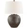 Hudson Valley Freeman Burnt Sienna Porcelain Table Lamp