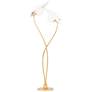 Hudson Valley Frond 67 1/2" High White and Gold Modern Floor Lamp