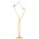Hudson Valley Frond 67 1/2" High White and Gold Modern Floor Lamp