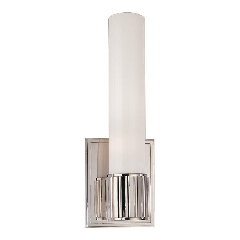 Image 1 Hudson Valley Fulton 12 1/4 inchH Polished Nickel Wall Sconce