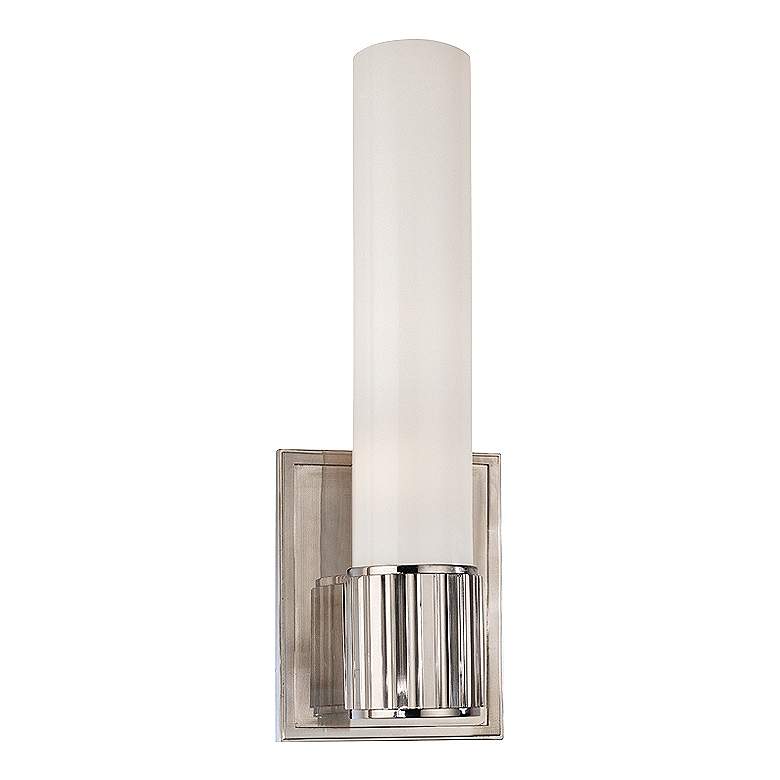 Image 1 Hudson Valley Fulton 12 1/4 inchH Satin Nickel Wall Sconce