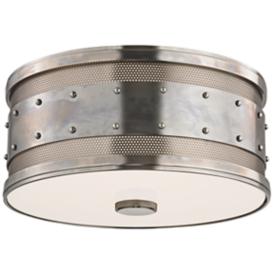 Hudson Valley Gaines 12"W Historic Nickel Ceiling Light Hudson Valley Gaines 12"W Historic Nickel Ceiling Light