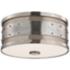 Hudson Valley Gaines 12"W Historic Nickel Ceiling Light