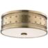 Hudson Valley Gaines 16" Wide Aged Brass Ceiling Light