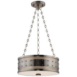 Hudson Valley Gaines 16" Wide Historic Nickel Pendant Light