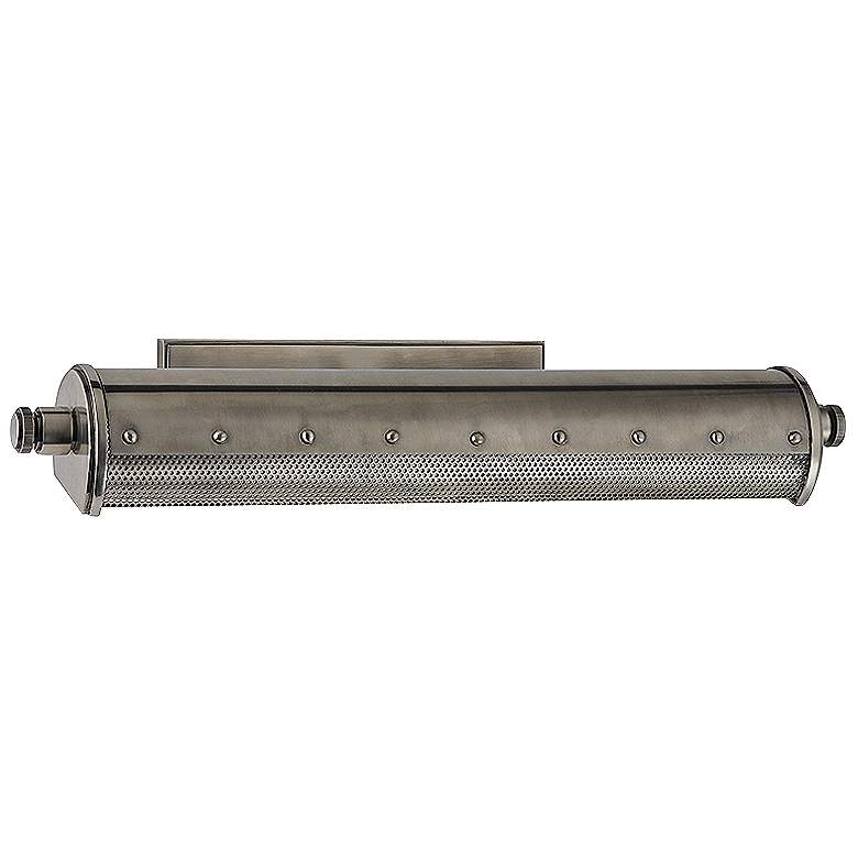 Image 1 Hudson Valley Gaines 18 1/4"W Olde Nickel Picture Light