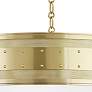Hudson Valley Gaines 30" Wide Aged Brass Pendant Light