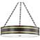 Hudson Valley Gaines 30" Wide Aged Old Bronze Pendant Light