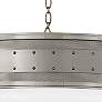 Thumbnail3 of Hudson Valley Gaines 30" Wide Historic Nickel Pendant Light more views
