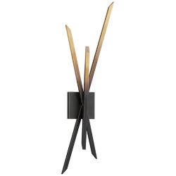 Hudson Valley Gansevoort 28" High Gradient Modern Brass Wall Sconce