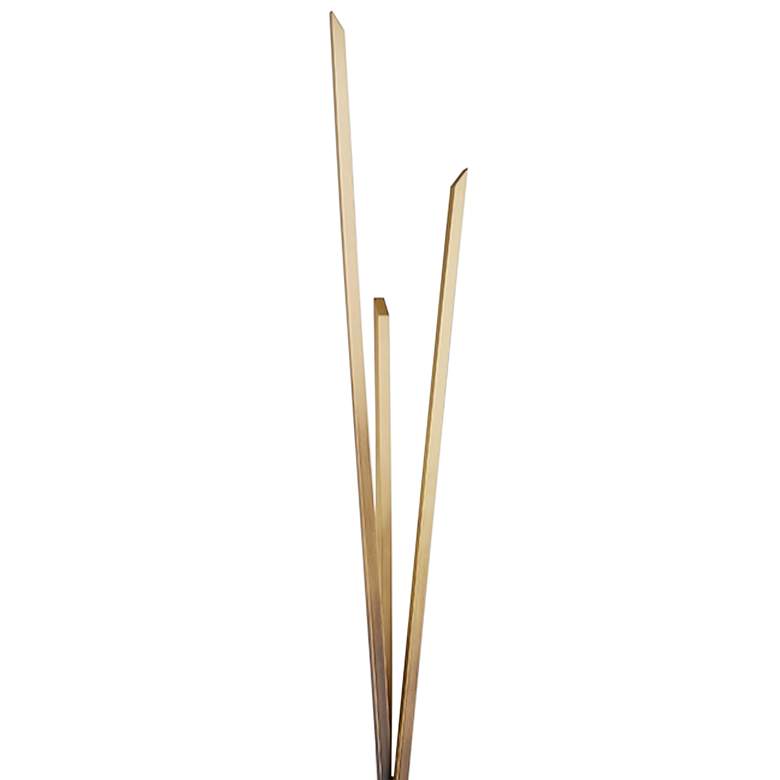 Image 3 Hudson Valley Gansevoort 78" High Gradient Brass Modern LED Floor Lamp more views