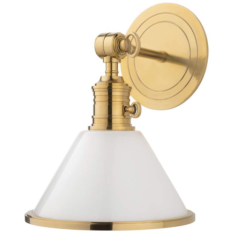 Image 1 Hudson Valley Garden City 11" High Aged Brass Wall Sconce