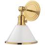 1_Hudson Valley Garden City 11" High Aged Brass Wall Sconce