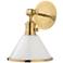 Hudson Valley Garden City 11" High Aged Brass Wall Sconce