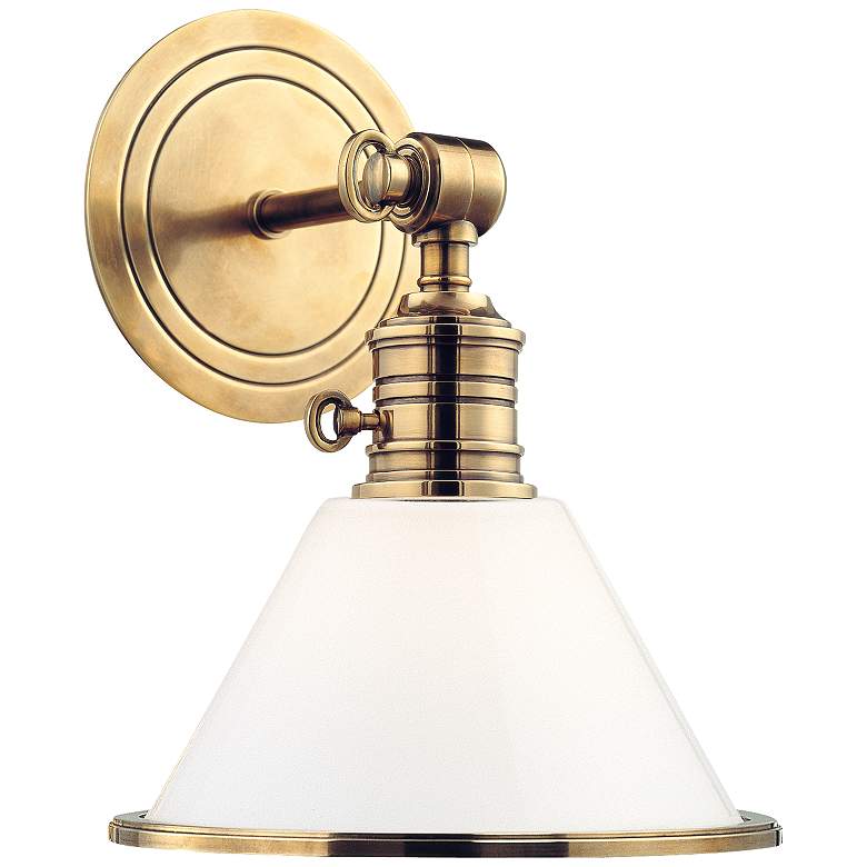 Image 2 Hudson Valley Garden City 11" High Aged Brass Wall Sconce more views