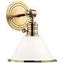 2_Hudson Valley Garden City 11" High Aged Brass Wall Sconce more views