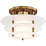 Hudson Valley Gatsby 11 3/4" Wide Aged Brass LED Ceiling Light