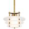 Hudson Valley Gatsby 11 3/4"W Aged Brass LED Mini Pendant