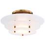 Hudson Valley Gatsby 15 3/4"W Aged Brass LED Ceiling Light