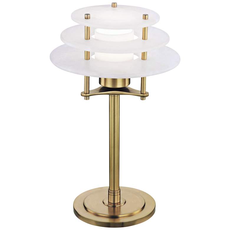 Image 1 Hudson Valley Gatsby Aged Brass LED Accent Table Lamp