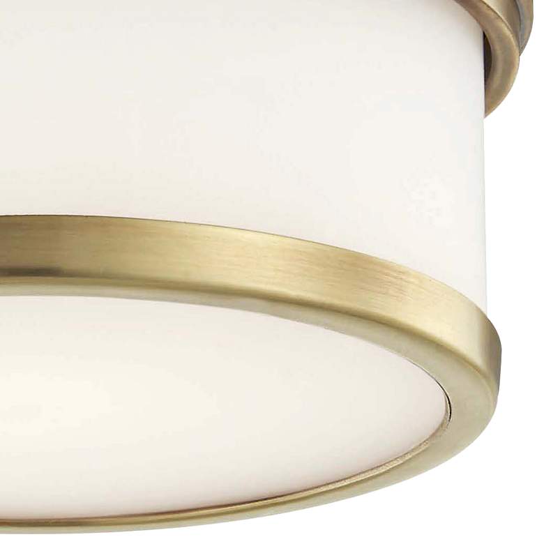 Image 3 Hudson Valley Gemma 5 inch Wide Aged Brass LED Ceiling Light more views