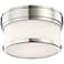 Hudson Valley Gemma 5"W Polished Nickel LED Ceiling Light