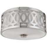 Hudson Valley Genesee 13 1/2&quot;W Polished Nickel Ceiling Light
