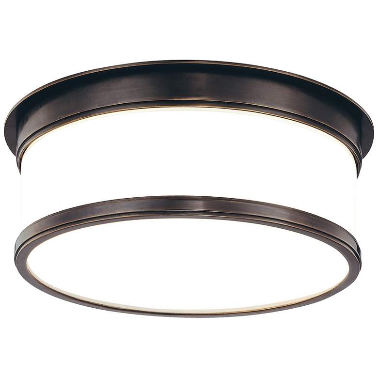 Image 2 Hudson Valley Geneva 12 1/4 inch Wide Bronze Ceiling Light