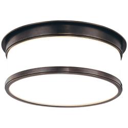 Hudson Valley Geneva 12 1/4" Wide Bronze Ceiling Light