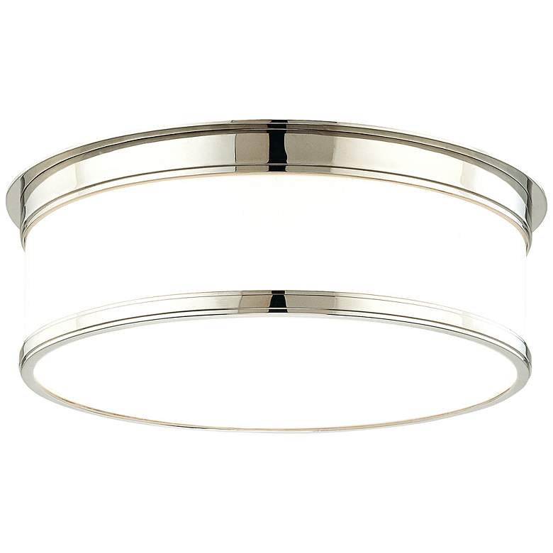 Image 2 Hudson Valley Geneva 15 1/4" Wide Nickel Ceiling Light