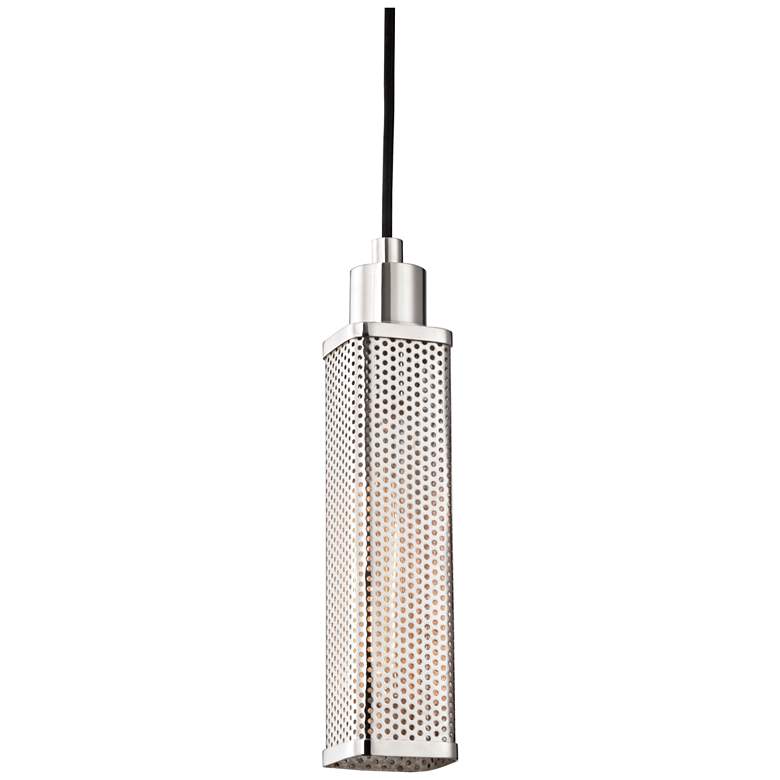 Image 1 Hudson Valley Gibbs 2 3/4"W Polished Nickel Mini Pendant