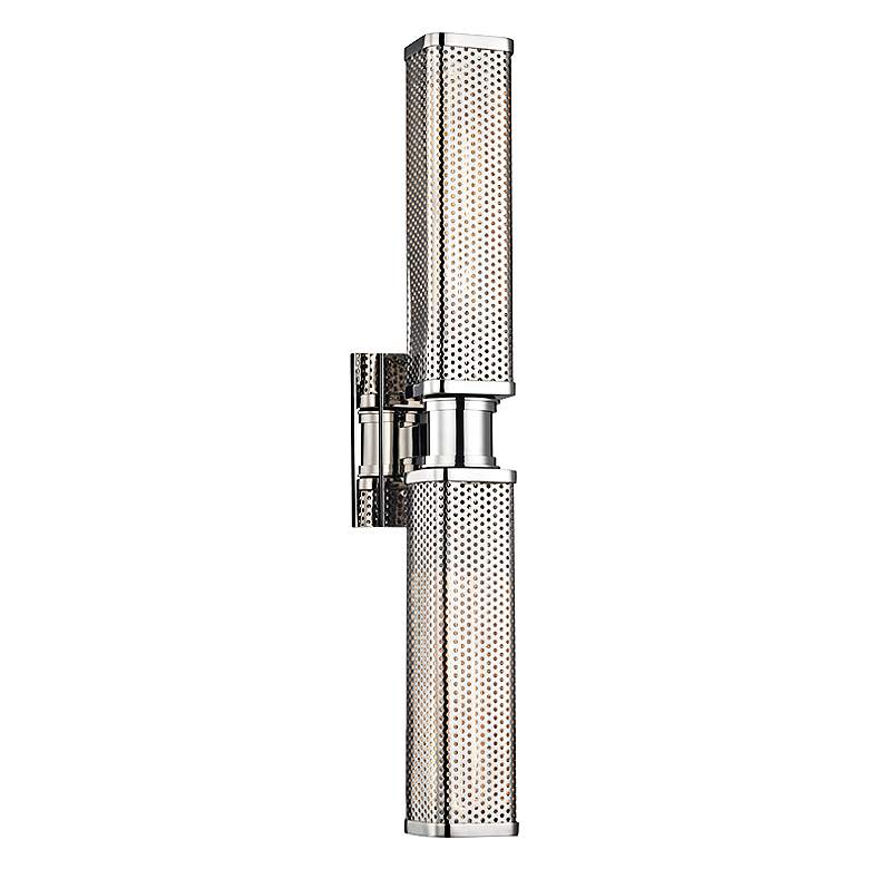Image 2 Hudson Valley Gibbs 22 1/4"H Polished Nickel Wall Sconce