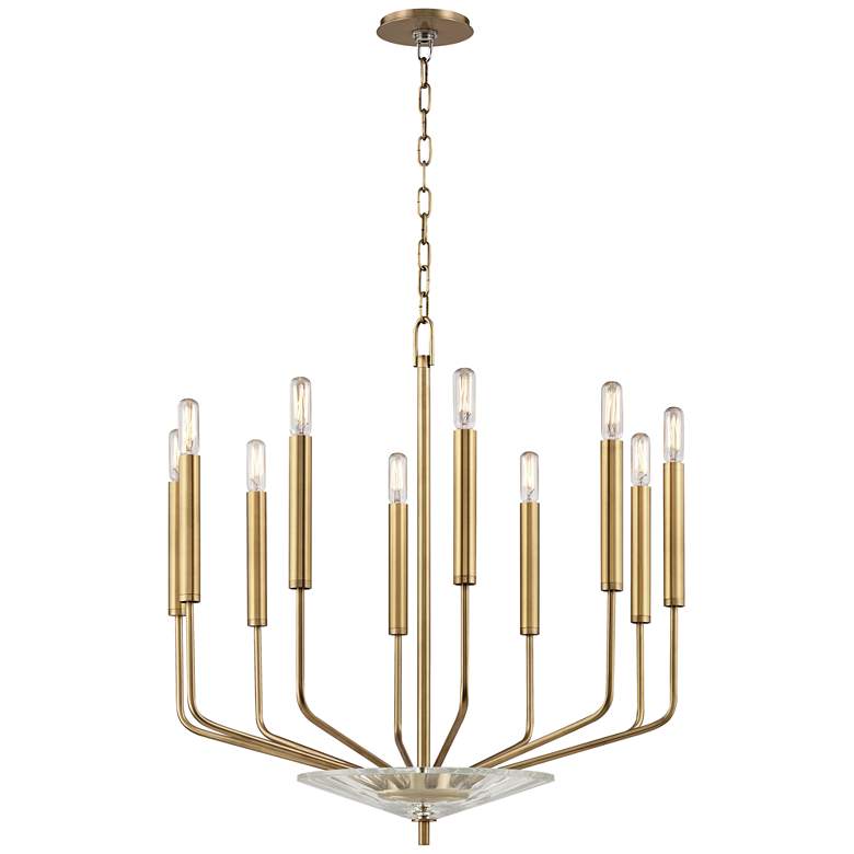 Image 1 Hudson Valley Gideon 24.25" Wide Aged Brass Chandelier