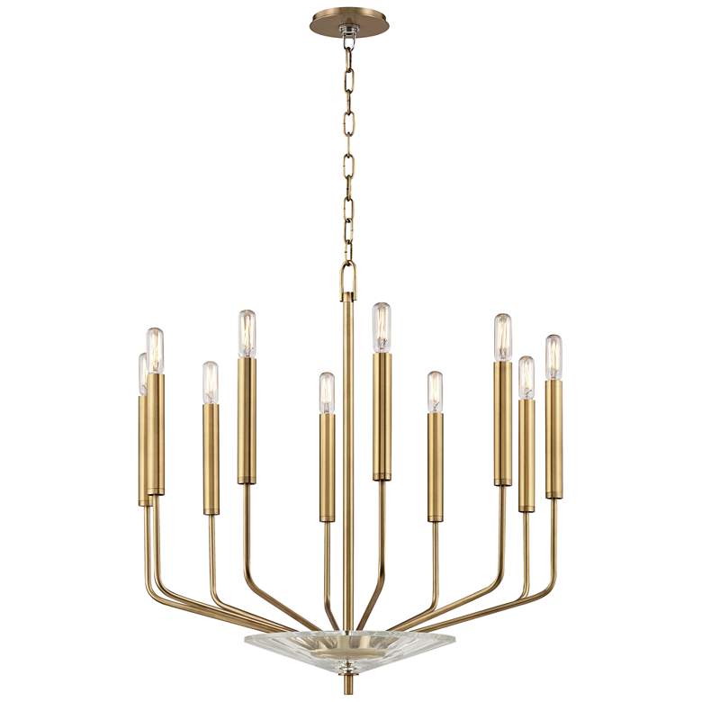 Image 1 Hudson Valley Gideon 24.25 inch Wide Aged Brass  Chandelier