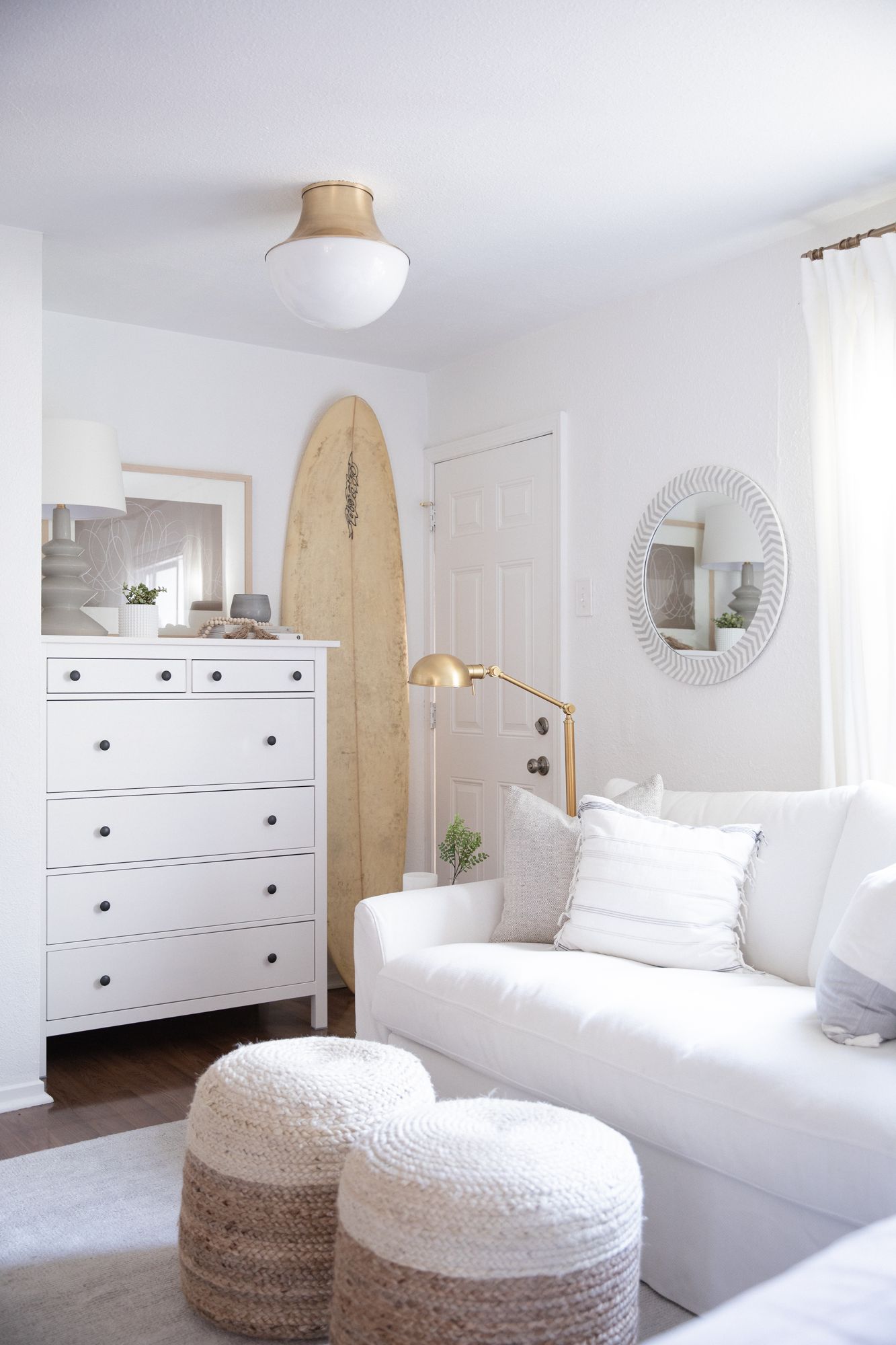 Image 6 Hudson Valley Girard Adjustable Height Vintage Brass Finish Floor Lamp more views