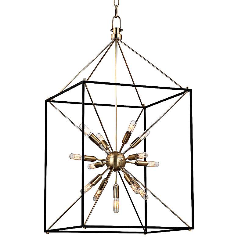 Image 2 Hudson Valley Glendale 20 1/4 inch Wide Aged Brass Chandelier