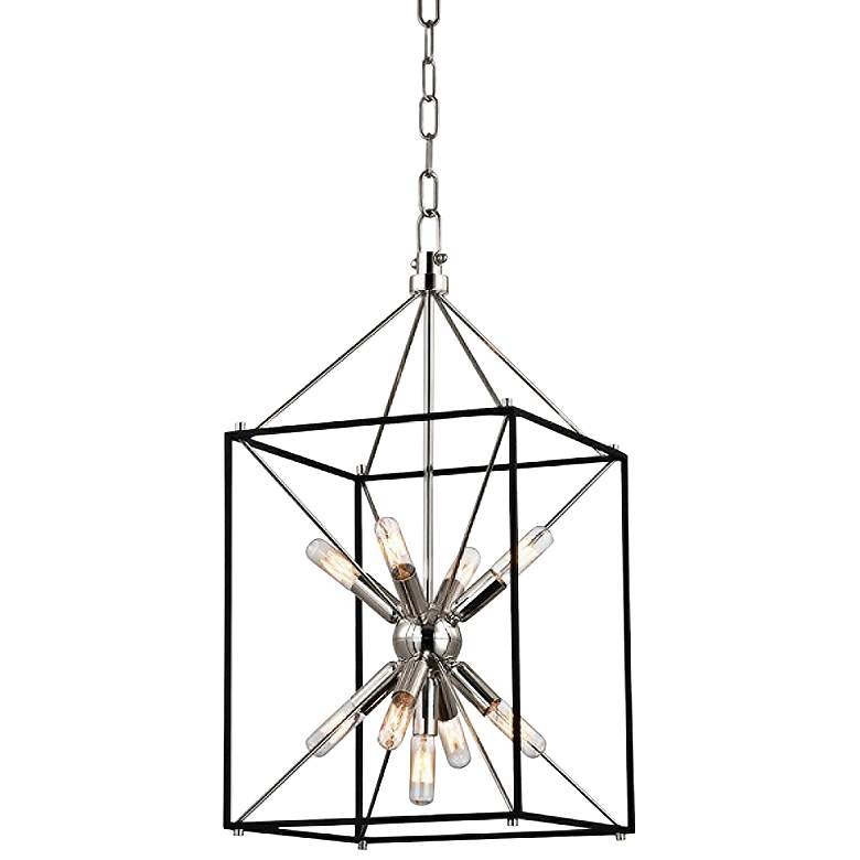 Image 2 Hudson Valley Glendale 24 3/4 inch Polished Nickel Pendant Light